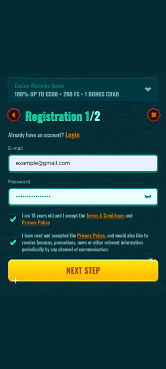 Spinanga registration process on mobile Spinanga registration process on mobile