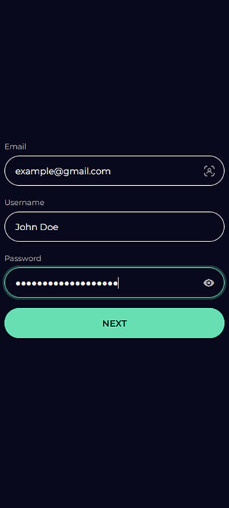 YoYospins registration process on mobile YoYospins registration process on mobile